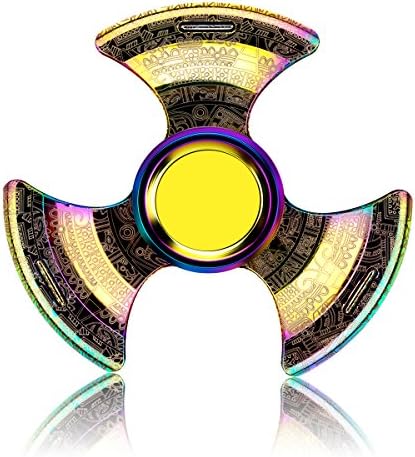 VHEM Limted Edition Purity Steel Calcination Craft Tri-Stubby EDC Hand Fidget Spinner Spinning Up to 5-9 mins Toy