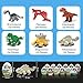 Dinosaur Toys - 12 Surprise Dinosaur Eggs Building Blocks STEM Toys for Boys & Girls - 7-in-1 Kids Toys - Educational Toys Perfect for Dinosaur Party Favors for Kids & Dinosaur Party Supplies
