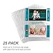 Samsill 4x6 Photo Pages for 3-Ring Binder 4x6, 25 Pack, Holds 100 Pictures, Each 2-Pocket Photo Pages Hold Four 4 x 6 Pictures, 4x6 Photo Pockets, 4x6 Photo Sheet Protector