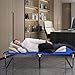 Giantex Folding Camping Cot, Collapsible Portable Foldable Bed Indoor & Outdoor Use, Ultra Lightweight, Heavy Duty Design, Military Camping Bed for Travel Hiking Fishing Hunting, Single Sleeping Bed