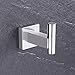 KES SUS 304 Stainless Steel Coat Hook Single Towel/Robe Clothes Hook for Bath Kitchen Garage Heavy Duty Contemporary Square Style Wall Mounted, Brushed Finish, A2260-2