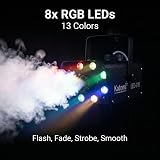 Katomi Smoke Machine 500W with 8 RGB LEDs 3m Control, 2 Remotes view 3