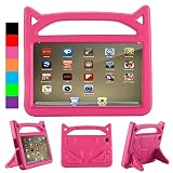 All-New Fire HD 8 (8" HD Display) Case,Fire HD 8 Tablet Case - Riaour Kids Shock Proof Protective Cover Case for Amazon Fire HD 8 Tablet (8th/7th Generation,2018/2017 Realease)(Pink)