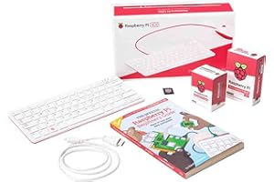 Raspberry Pi 400 Computer Kit US Keyboard Layout - 16 GB, W125890265 (US Keyboard Layout - 16 GB microSD-Kort, 1 m mikro-HDMI til HDMI A-Kabel -)