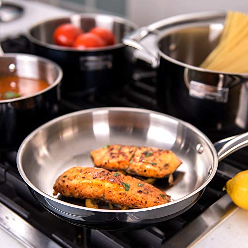 Fleischer & Wolf Cookware Set Classic Stainless Steel Pots and Pans