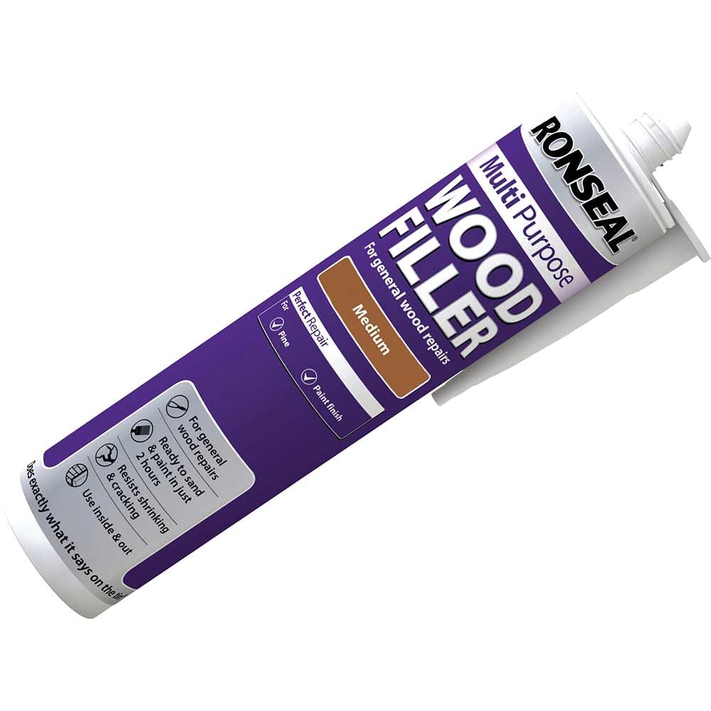 Ronseal MPWFM310 310ml Medium Multi-Purpose Wood Filler Cartridge