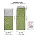 REDCAMP Ultra Lightweight Sleeping Bag For Backpacking, Comfort for Adults Warm Weather, Hooded with Compression Sack Green(87