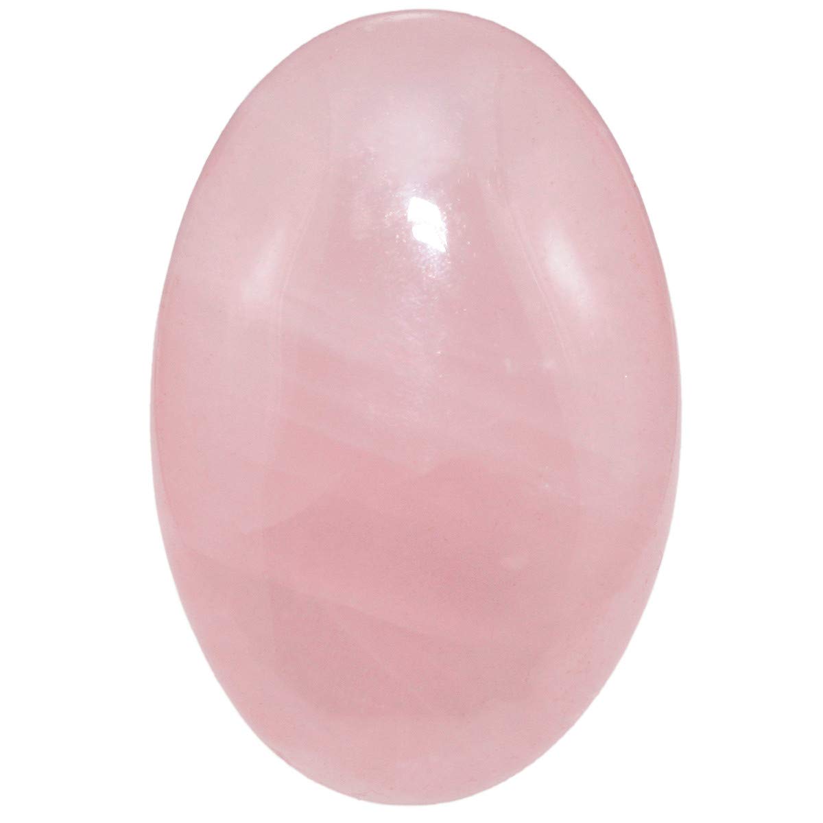 Nupuyai Rose Quartz Palm Worry Stone for Therapy, Oval Pocket Massage Stone Healing Crystal for Meditation 6cm