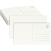 Paper Junkie Blank Watercolor Postcards - 50 Pack, 4 x 6 in, White - Blank Postcards for Mailing & Watercolor Paper Cards