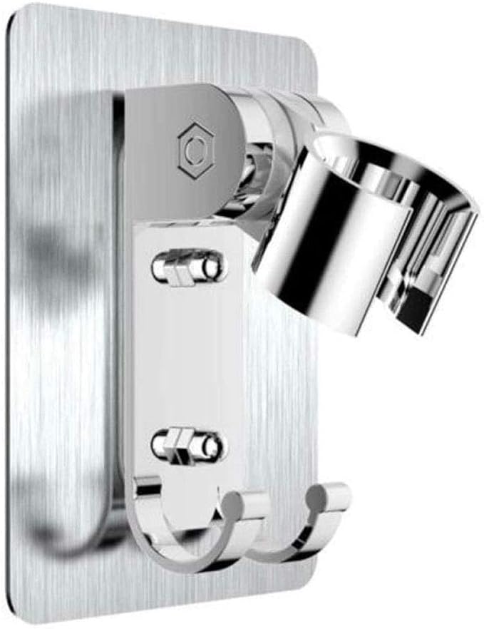 NonPerforated Aluminum Showerhead Holder Base Support Wall Bracket 90