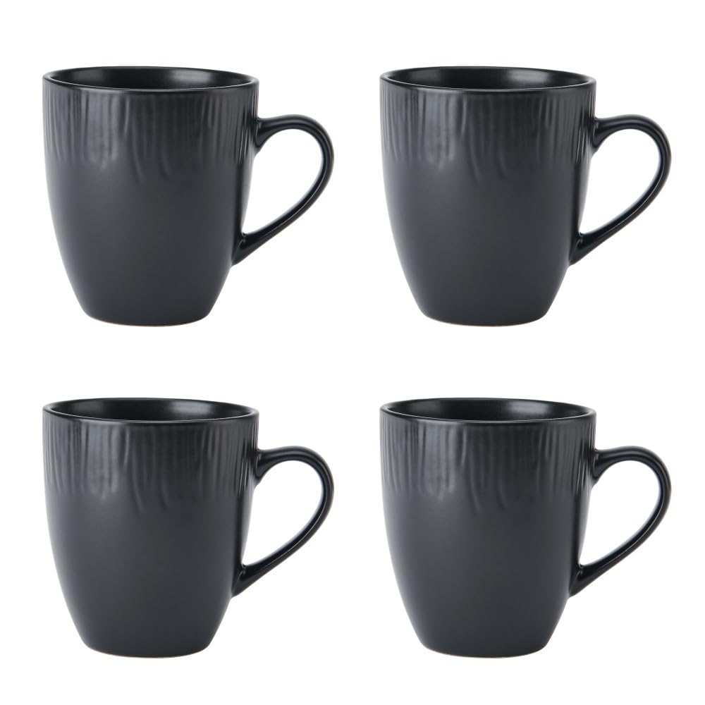 MIKASA Jardin Midnight 4pc Stoneware Mug Set, 420ml, Gift Boxed — image 1