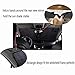 Felizcoche Big Size Windshield Sun Shade Rectangle Rings Silver UV Reflector Universal Fit Inside Use for Summer Reduce Heat,Outside Use for Winter Block Snow 65“x33”with Ear