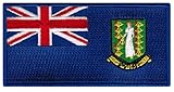 British Virgin Islands Flag Embroidered Patch Iron-On Caribbean National Emblem