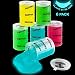 Kicko Glow in the Dark Slime Barrels - 6 Pack of Colorful Sludgy Gooey Fidget Kit for Sensory and Tactile Stimulation, Stress Relief, Gift Prize, Party Favor, Educational Game - for Kids, Boys, Girls