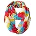 Sexyinlife Chiffon Chevron Multicolor Fashion Women's Infinity Loop Circle Scarf