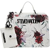 Steve Madden womens Steve Madden Bevelin Floral Printed Satchel