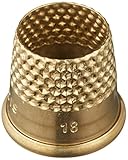 Lacis RQ62 18MM Open Top Tailor's Thimble, 18mm, Brown
