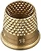 Lacis RQ62 18MM Open Top Tailor's Thimble, 18mm, Brown