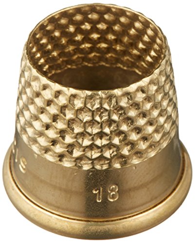 Lacis RQ62 18MM Open Top Tailor's Thimble, 18mm, Brown