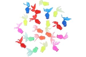 NUOBESTY 30pcs Lifelike Goldfish Model Aquarium Ornaments Fish Tank Decor Educational Mixed Colors Realistic