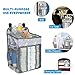 Selbor Baby Nursery Organizer and Diaper Caddy, Hanging Diaper Stacker Storage for Changing Table, Crib, Playard Wall - Baby Shower Gifts for Newborn Boys Girls (Star Elephant, Bottle Cooler Included)