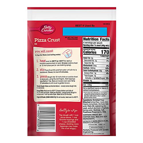 Betty Crocker 12 Inch Pizza Crust Mix, 6.5 oz Pricepulse