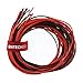 BNTECHGO 14 16 18 20 22 Gauge Silicone Rubber Wire 50ft 5ft Red and 5ft Black 14 AWG 16AWG 18 AWG 20AWG and 22AWG Soft Flexible 600V 200 deg C High Resistant Silicone Wire Tinned Copper Conductor Wire