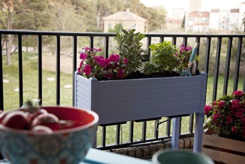Huerto urbano GREENLAND especial balcón. 90x32x75 cm. Color:Azul ...