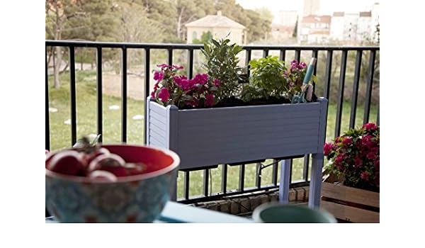 Huerto urbano GREENLAND especial balcón. 90x32x75 cm. Color:Azul ...