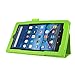 Fire 7 5th Generation Case,Mama Mouth PU Leather Folio 2-Folding Stand Cover with Stylus Holder for 7