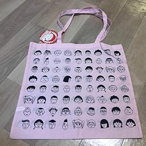 Amazon さくらももこ ちびまる子ちゃん Asoko コラボ 総柄 トート ショルダー バッグ あそこ アソコ トートバッグ ピンク アイドル 芸能人グッズ 通販