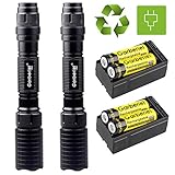 2 Sets Garberiel Police 4000 Lumens 5 Modes T6 LED