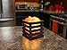TORCHSTAR Dimmable Himalayan Crystal Salt Lamp with Wooden Basket, UL-Listed Power Line & Socket, for Ambiance Lighting, Decoration, Yoga, Purifying Air, 4.3x3.94x4.1inch(4 Bulbs Included), Pack of 2
