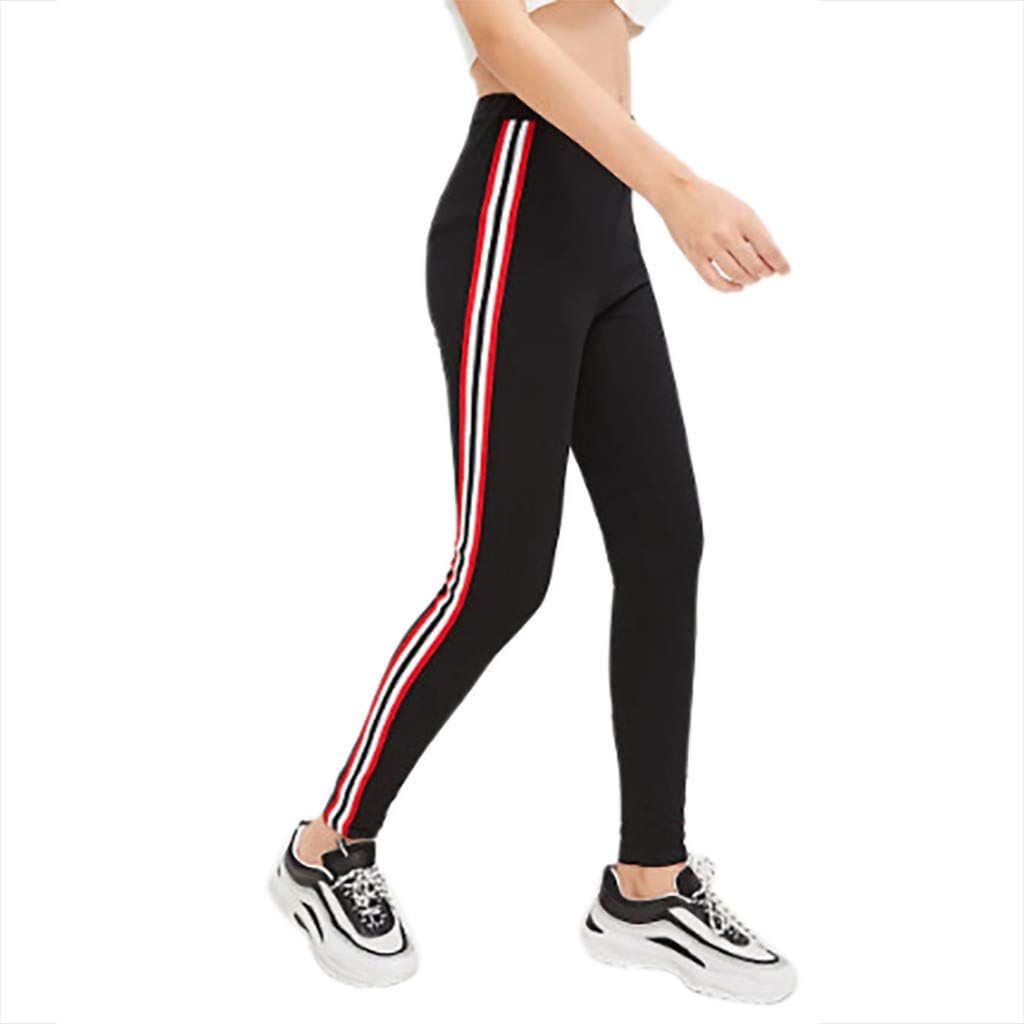 yoga pants with side stripe