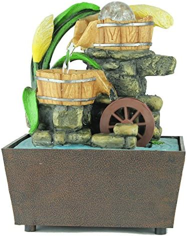 A Little Taste of Zen ! USB Bamboo Fountain with Flowing Waters Zen Garden Desktop Decor
