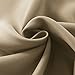 Aquazolax Door Curtain 40 Inch Length - Room Darkening Black Out Kitchen Living Room Curtains Drapery for Short Door Window - Single Panel in 54 Wide, Taupe/Khaki