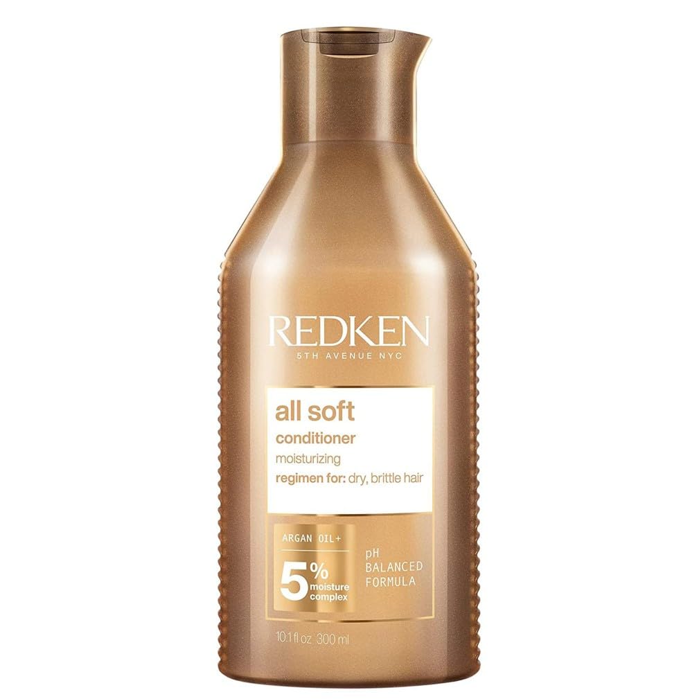 REDKEN All Soft Conditioner, for Dry Hair, Argan Oil, Intense Softness and Shine, 300ml
