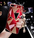 iPhone 8 Plus Case Bling Diamond,Auroralove iPhone 7 Plus Case Crystal Rhinestone Luxury Soft TPU iPhone 7 Plus Case with Ring Stand for Girls Women(Rhombus)