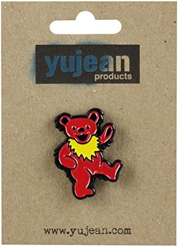 Grateful Dead Dancing Bear Enamel Hat Pin - Steel / 1x1.25