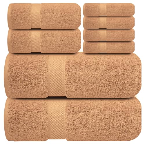 Infinitee Xclusives Handtücher Set,100% Baumwolle, 8-Teiliges Handtücher
