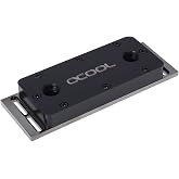 Alphacool D-RAM Cooler X4 Universal, Black Nickel/Acetal | 110mm Hole Spacing, Black Nickel Ground, Cools 4 RAM Modules, Lighting Capable
