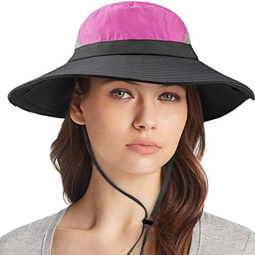 Ordenado Outdoor Sun Hat UV Protection Bucket Mesh Boonie Hat Adjustable Fishing Cap