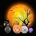 Halloween Pumpkin Lantern - Jack o Lantern [4 Pack]LED Pumpkin Spider Bat Skeleton Light - Halloween Indoor Outdoor Holiday Party Decor Paper Lantern