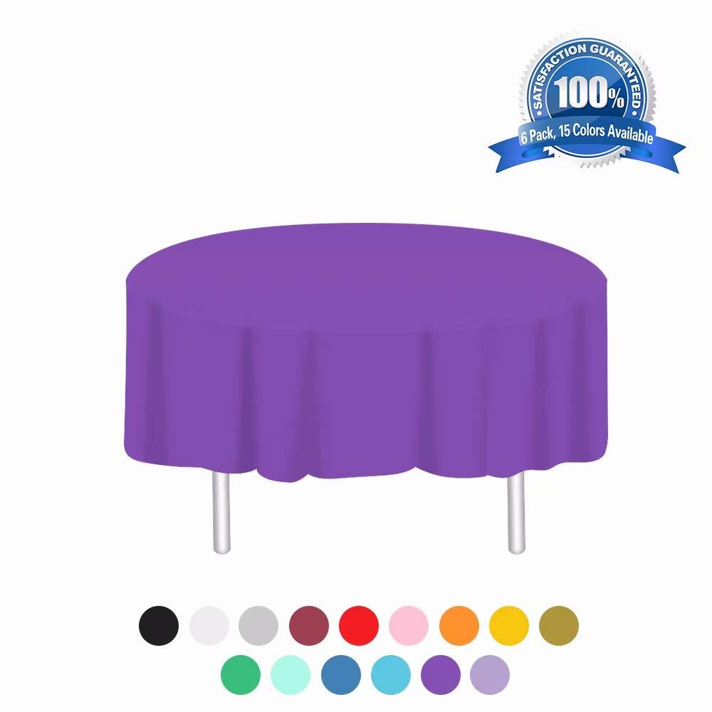 Best purple disposable table cloth