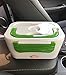 VMOTOR Portable 12V Car Use Electric Heating Lunch Box Bento Meal Heater Food Warmer 45W (Deep Green)
