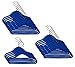 Closet Complete Kids Size, Premium Heavyweight, Virtually-Unbreakable, Velvet Hangers – Ultra-Thin, Space Saving, No-Slip, 360º Spin, Perfectly Sized for Kids 4-15 Years, Blue, Set of 25