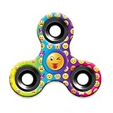 Joykith Emoji Fidget Hand Tri-Spinner Stress Relief Manipulative Play Toy [3D Figit] Premium Quality EDC Focus Toy for Kids & Adults - Best Stress Reducer Relieves ADHD Anxiety (A)