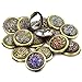 Kansoo Random Style 2PCS Vanity Mirrors, Purse Handbag Double Compact Cosmetic Makeup Round Pocket Magnification Jewel Mirror Crystal Stainless