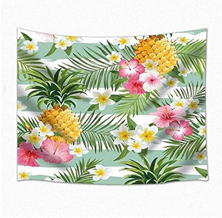 HYDDAXJW Planta Tropical Tapiz Hojas De Plátano Y Flor De Hibisco