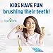 EcoTime Organic Bamboo Toothbrush Premium Set for KIDS - 12-Pack with Colorful Bristles Toothbrush Holder HOURGLASS BONUS and Infographic - Biodegradable Handle - BPA Free Soft Bristles - Eco-Friendly